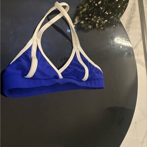 Blue and White Women's Bralette